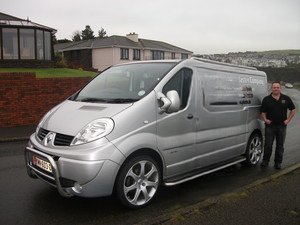 Steve with the Venetian Plaster Company van