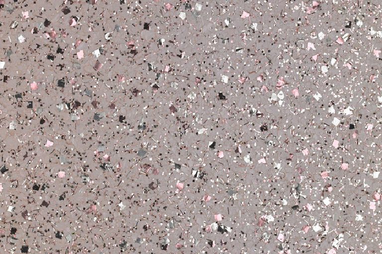 Pink and silver — the flake blends are made to order.