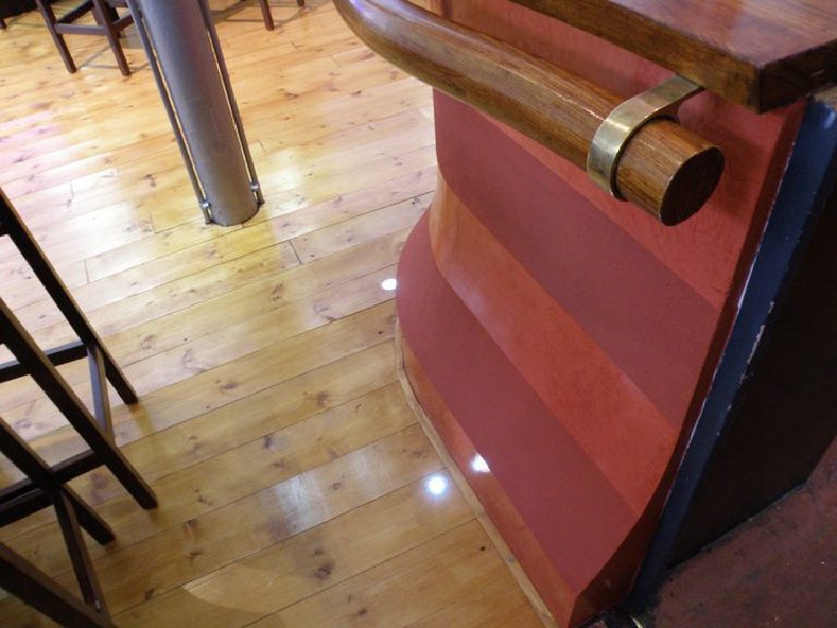 Intona Venetian plaster banded with Lucidatio