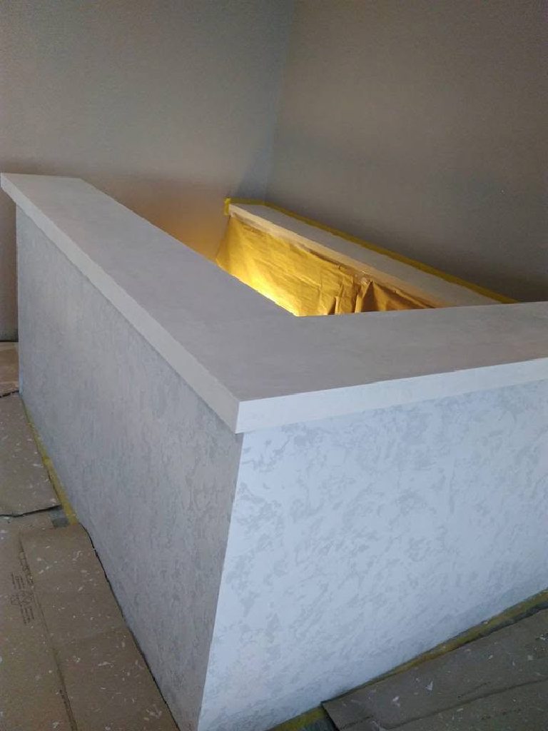 The bar based and ready for its bronze finish
