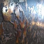 The bronze texture up close