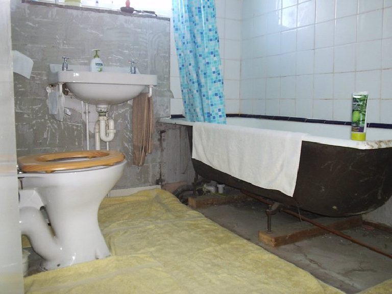 Preparation in the bathroom