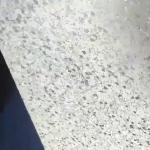 The bright glitter finish up close