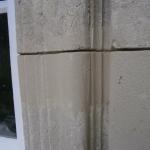 Restored fluted sandstone window surround at Douglas Town Hall