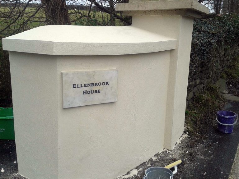 One more top coat of render to go on, then painted to a colour of clients choice