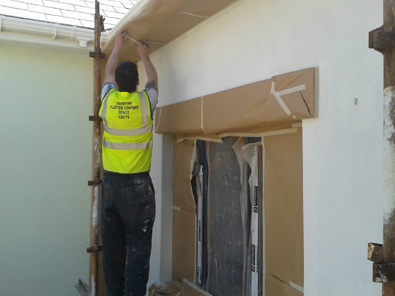 Masking up ready for spraying