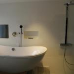 Sparkling Glitter Flake feature wall in bathroom at The Arches