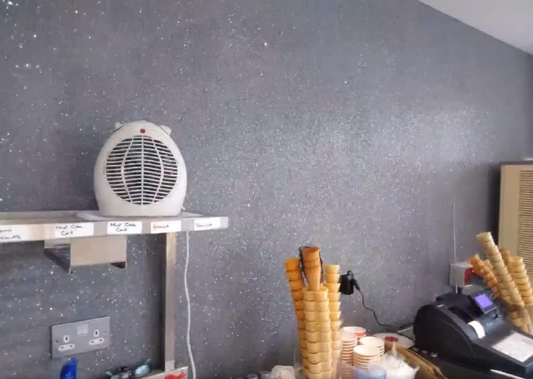 Glitter Feature Wall - Bourne Ice Cream, Ramsey