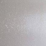 The white glitter finish up close