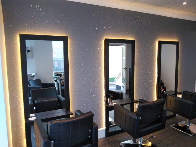Glitter Feature Wall - Hair Salon, Ramsey