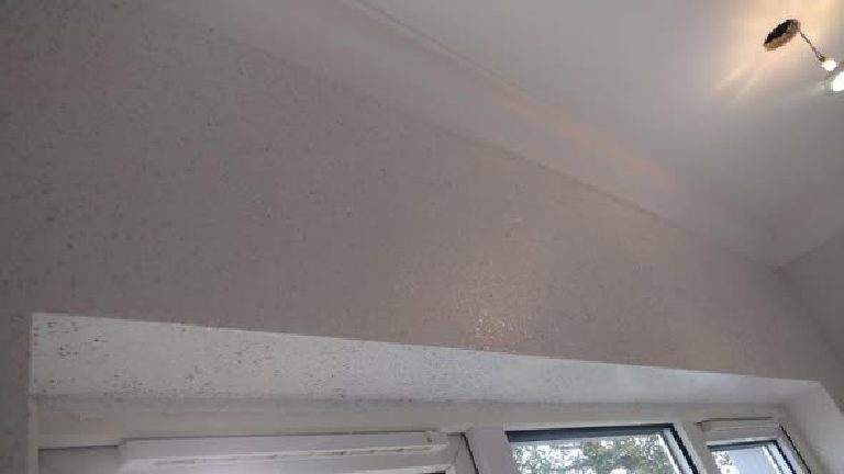 The Ilumitextra walls around the kitchen