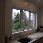The Ilumitextra walls around the kitchen window