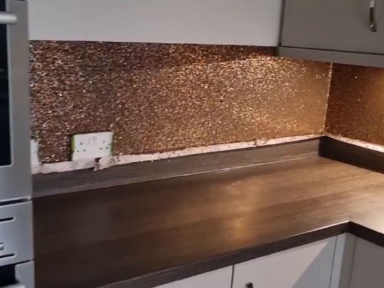 Kitchen splash backs — Copper & Gold Splashbacks, Santon