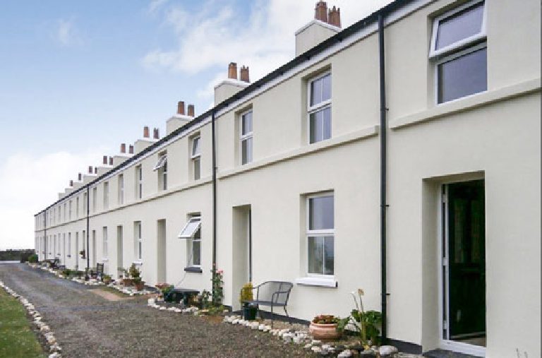 Lime render, Cowley Terrace