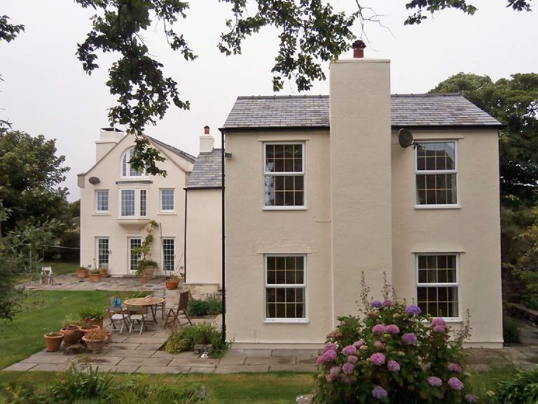 Re-rendered with a Lime thin coat render system