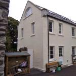 Lime thin coat render detail at Ballavilley