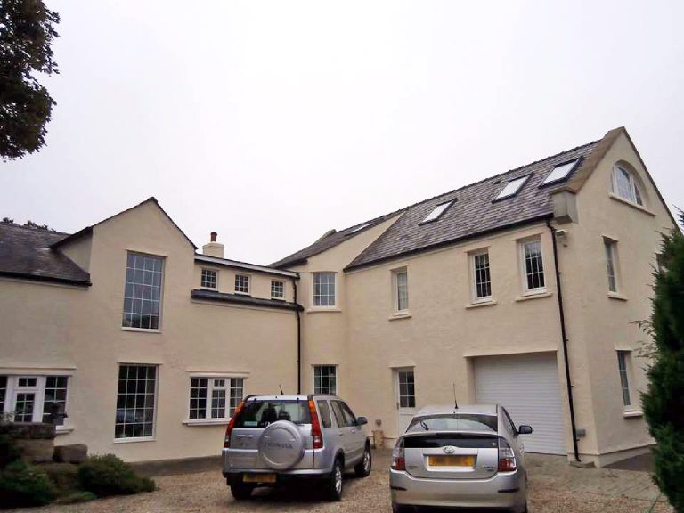 Re-rendered with a Lime thin coat render system