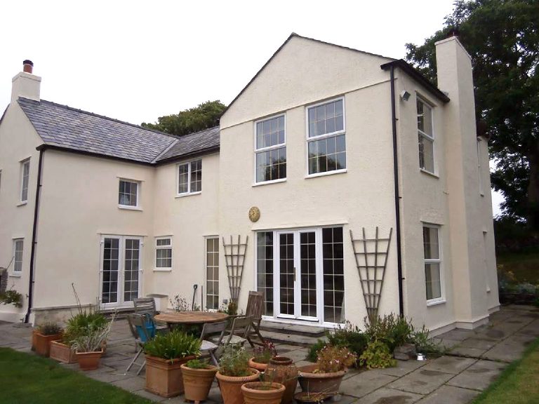 Re-rendered with a Lime thin coat render system