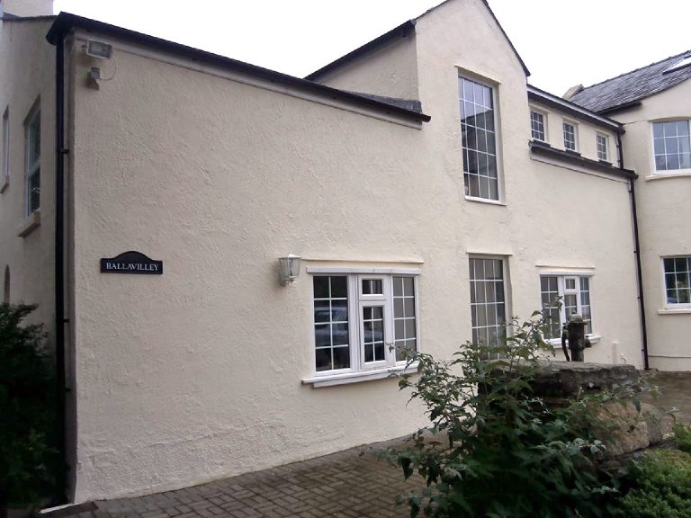 Re-rendered with a Lime thin coat render system