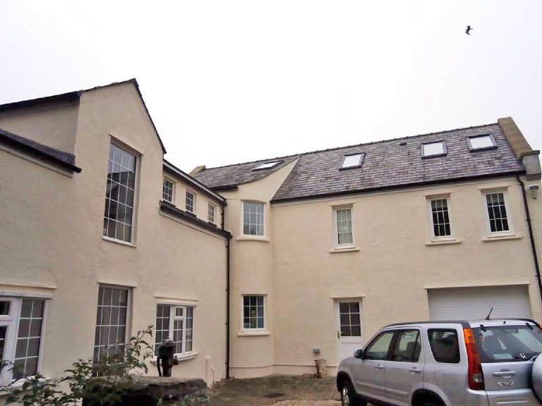 Re-rendered with a Lime thin coat render system