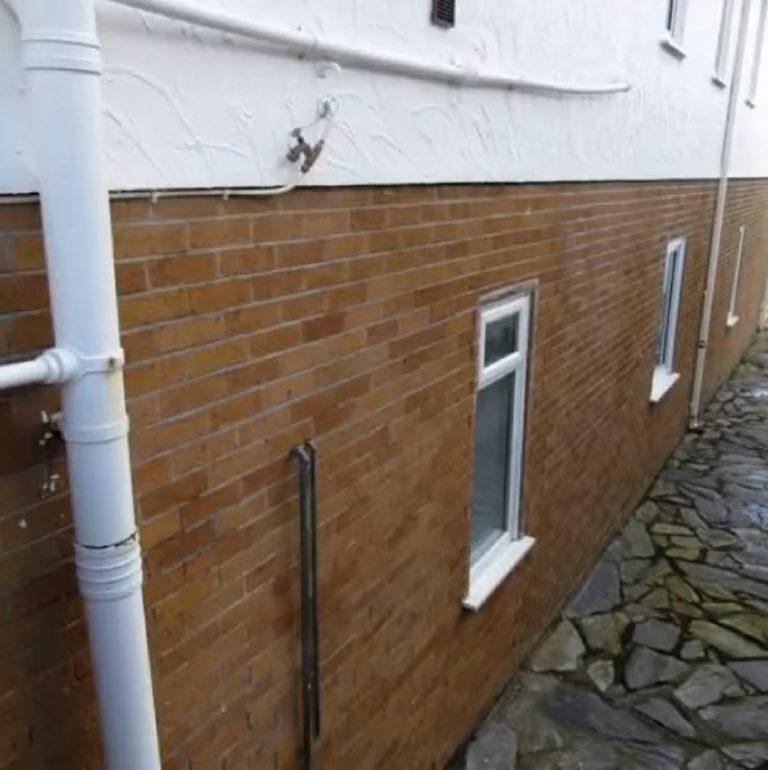 Brickwork before rendering