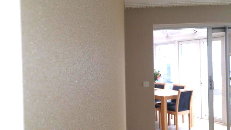 Crystal finish decorative coating