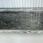 The sample worktop from the other end
