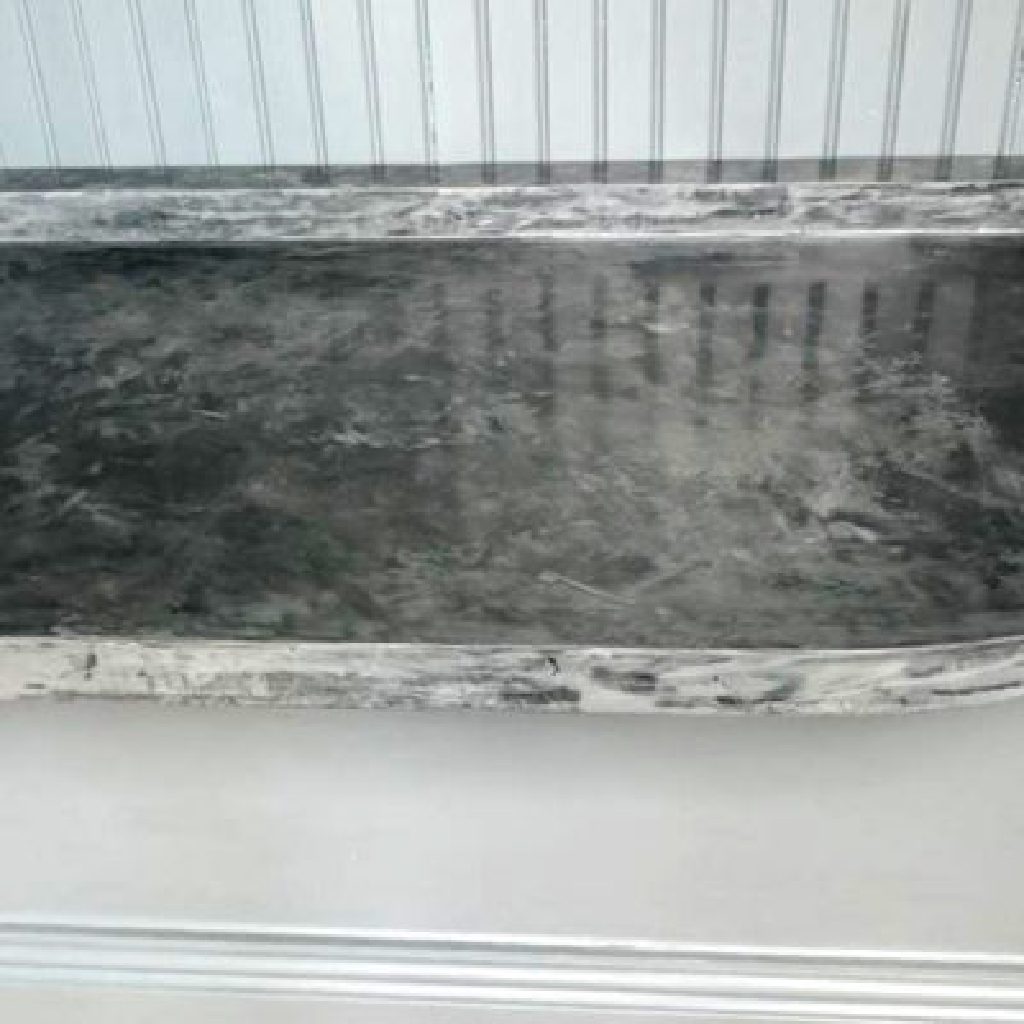 The sample worktop from the other end