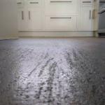The Travertine grain in the MicroCement up close