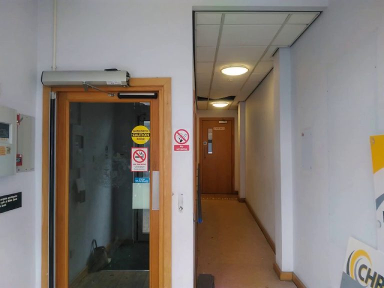 The old corridor before the makeover