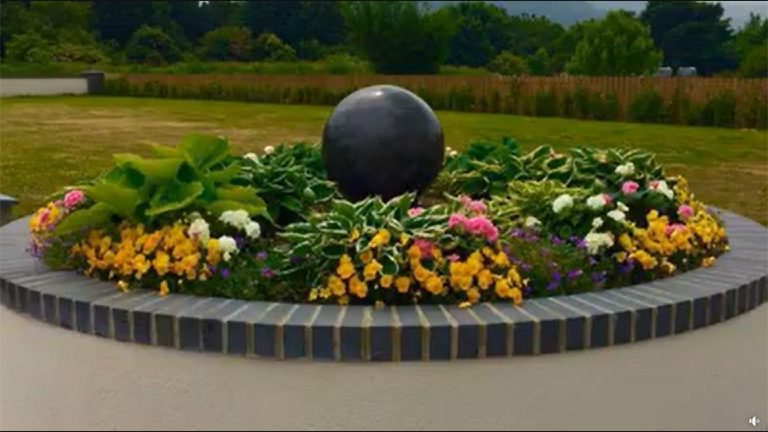 Beautiful sphere finished in Slate Grey MicroCement