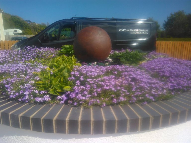 Microcement Spheres, Rust Finish
