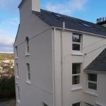 The finished rear elevation at Ravenscliffe, render taken over the whole gable