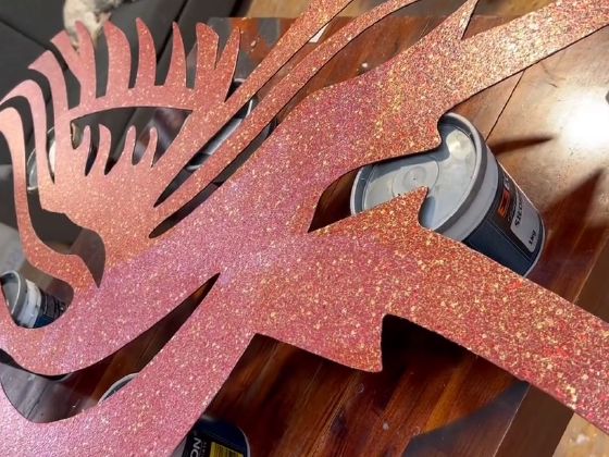 Decorative finishes — Bespoke Phoenix in Ilumitextra Glitter