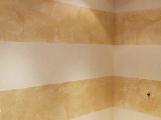 Banding and blockwork — Shower Area, The Old Vicarage