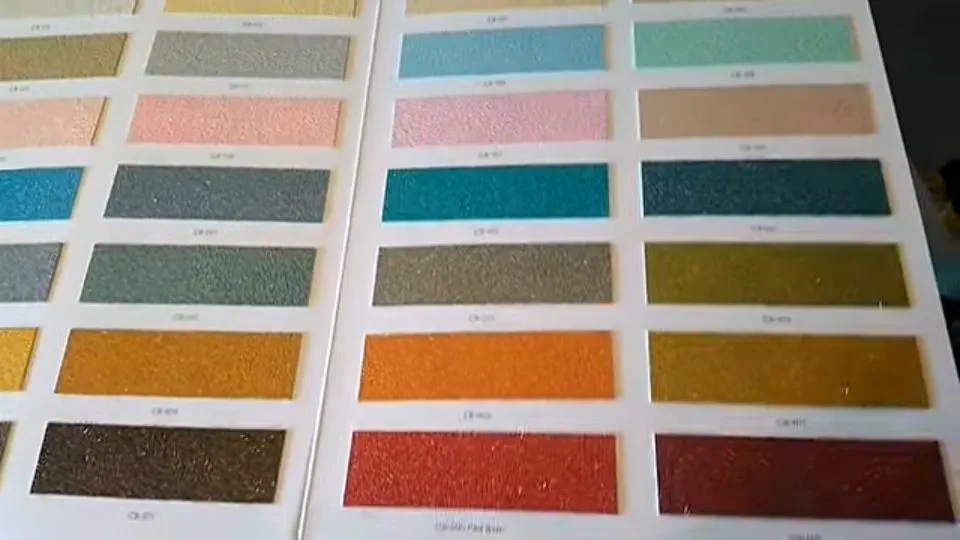 The new colour chart for our Crystal Brush selection.